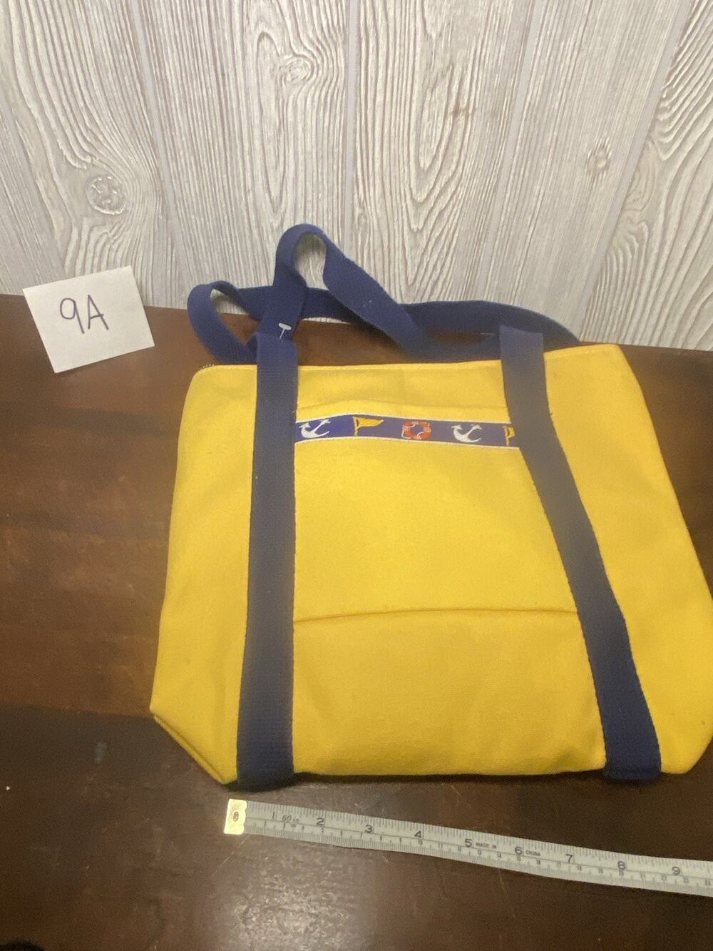 Vintage Nautical Tote Bag Yellow Small Tote Bag